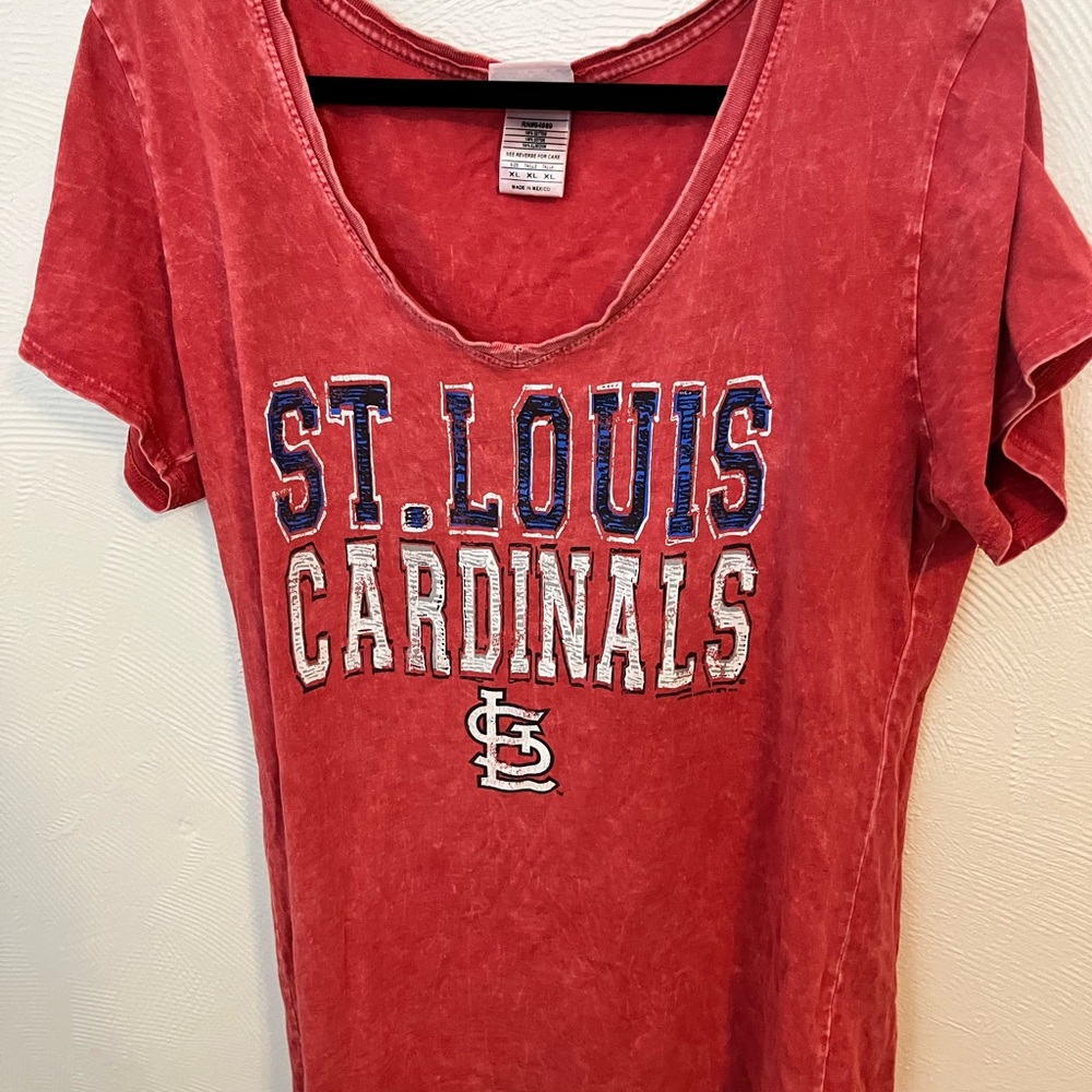 St. Louis Cardinals Women's Short Sleeve Tee - Red